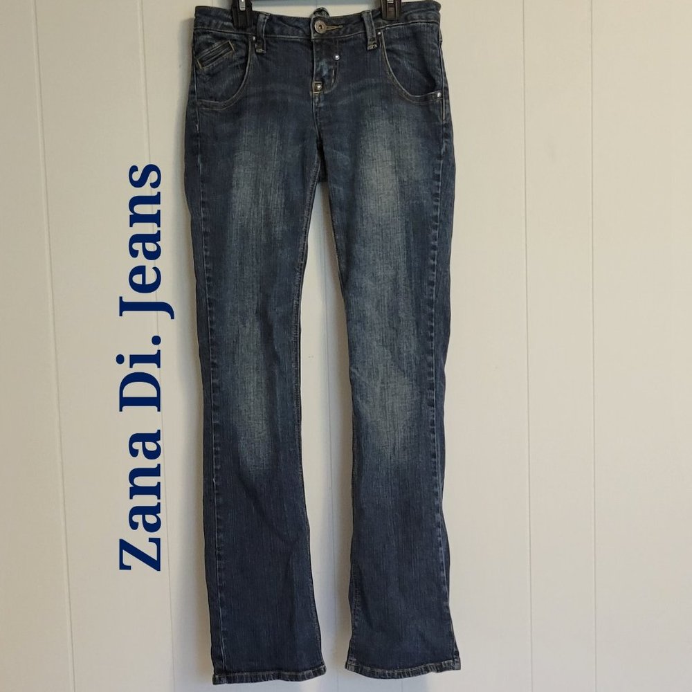 Zana Di Jeans Vintage Straight Leg Blue Jeans Sz: 7 Jr.
